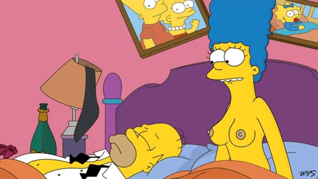 Simpsons Poop Porn - Marge and Homer Simpsons Porn pic â€“ Hot-Cartoon.com