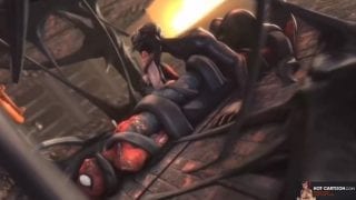 Spiderman and Black widow porn comic sex video