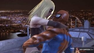 Cartoon Spiderman bondage porn xxx