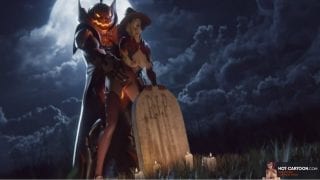 Overwatch 3d porn Mercy gets fucked in Halloween
