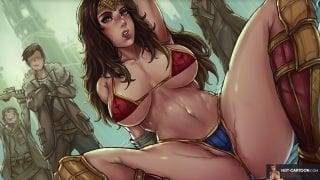 Wonder woman comic porn – Sexy babe gets fucked in jungle