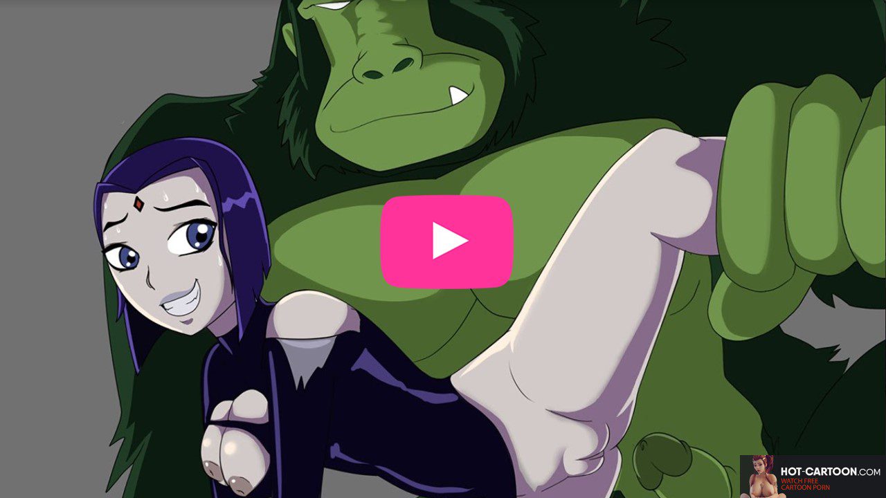 Teen Titans Raven Porno Sexy Babe wird von Gorilla gefickt