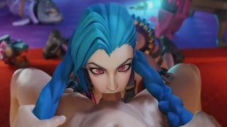 Jinx cartoon porn jinx deep throat blowjob