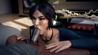 Lara sucking cartoon porn