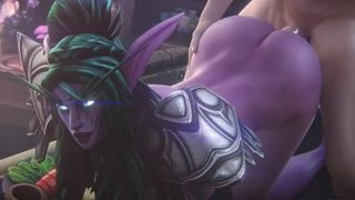 Tyrande dogystyle cartoon porn